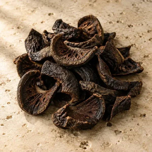 Dried dark Garcinia cambogia rind